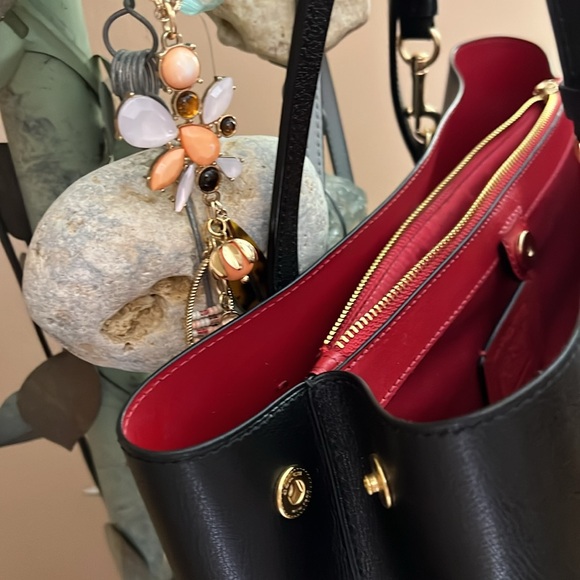 COACH 2-WAY BLACK REVERSIBLE CROSSBODY- TOTE PRISTINE - Picture 7 of 17